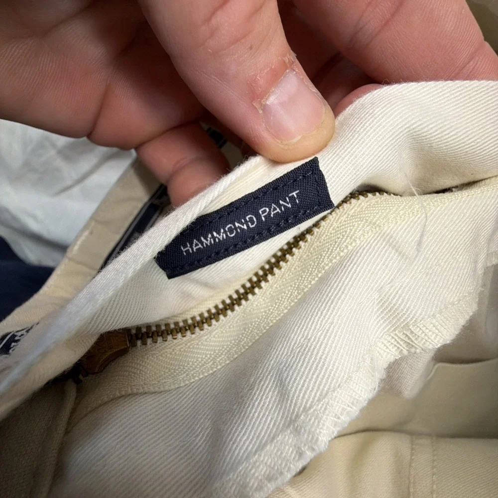 Vtg Polo Ralph Lauren Pants Mens 36x32 (Fits 34x31) Beige Hammond Pleated Chino